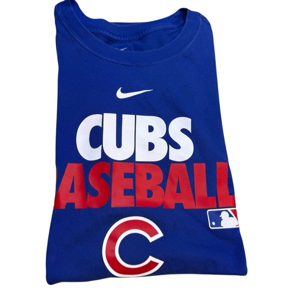 Nike Cubs Baseball Dri-FIT Performance Authentic Collection Shirt in Blue - Picture 5 of 15